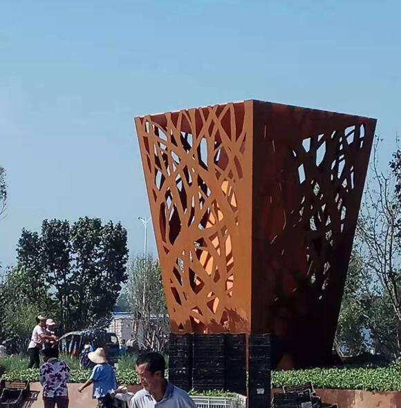 文登耐候钢板雕塑